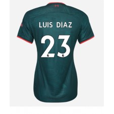 Liverpool Luis Diaz #23 Tredjedrakt Kvinner 2022-23 Kortermet
